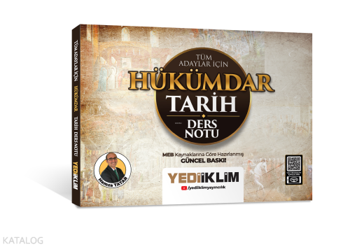 Yediiklim Yayınları 2026 Tüm Adaylar İçin Hükümdar Tarih Ders Notu
