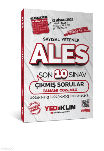 Yediiklim Yayınları ALES Master Serisi Sayısal Yetenek Tamamı Çözümlü 
