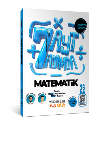 Yediiklim Yayınları AYT Yedi Adımda Temelden Zirveye Matematik Tamamı Video Konu Anlatımlı ve Tamamı Video Çözümlü Soru Bankası 2. Kitap
