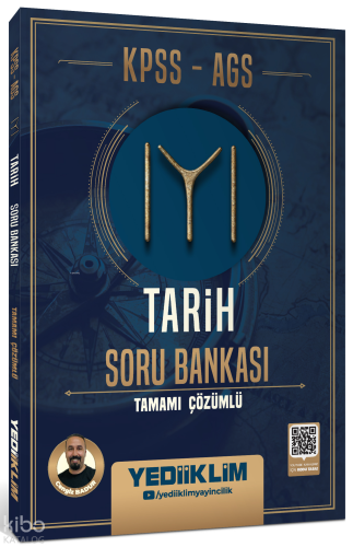 Yediiklim Yayınları KPSS AGS Tarih Tamamı Çözümlü Soru Bankası