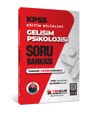 Yediiklim Yayınları KPSS Eğitim Bilimleri Gelişim Psikolojisi Tamamı Video Çözümlü Soru Bankası