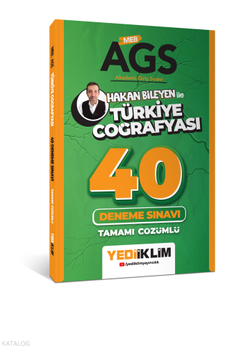 Yediiklim Yayınları MEB AGS Hakan Bileyen ile Türkiye Coğrafyası Tamam