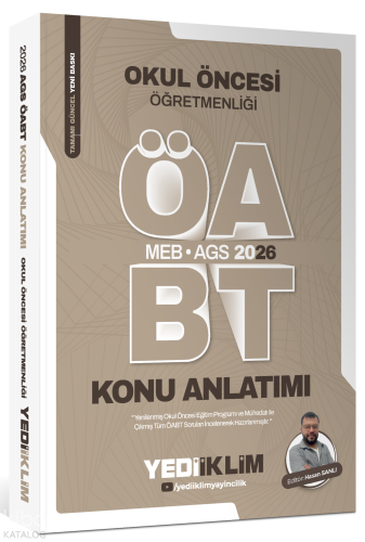 Yediiklim Yayınları MEB AGS ÖABT Okul Öncesi Öğretmenliği Konu Anlatımı