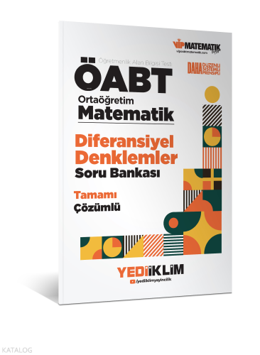 Yediiklim Yayınları ÖABT Ortaöğretim Matematik Öğretmenliği Diferansiy