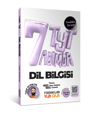 Yediiklim Yayınları TYT Yedi Adımda Temel Dil Bilgisi Video Konu Anlatımlı Video Çözümlü Soru Bankası