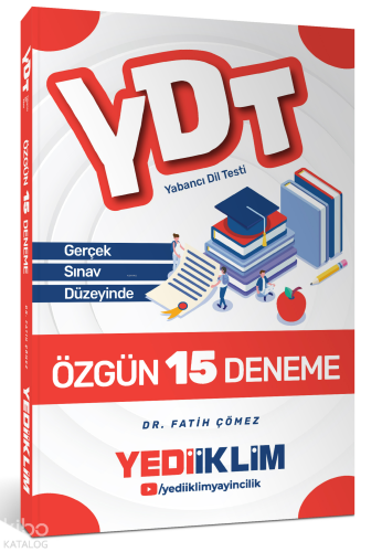 Yediiklim Yayınları YDT 15 Özgün Deneme