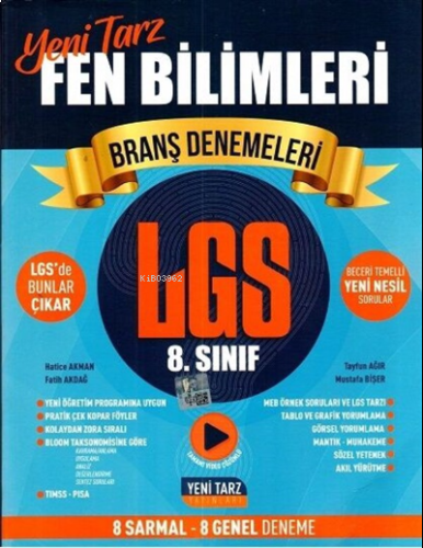 Yeni Tarz Yayınları 8.Sınıf Yeni Tarz Deneme Fen Bilimleri - 2021