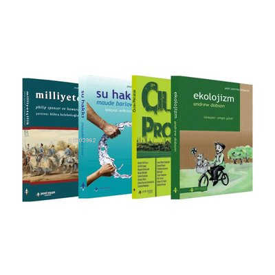 Yeşil Politika Seti (4 Kitap) Ekolojizm - Çılgın Projeler - Su Hakkı - Milliyetçilik