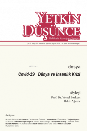 Yetkin Düşünce Sayı 11 - Covid-19 Dünya ve İnsanlık Krizi