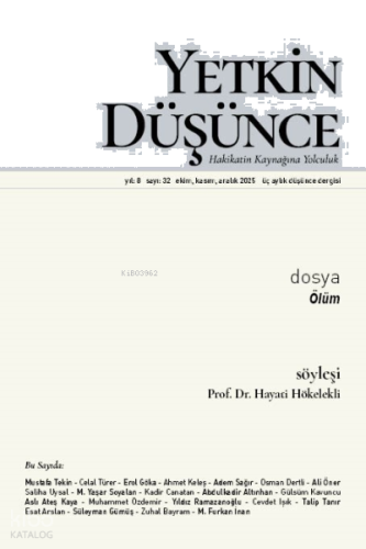 Yetkin Düşünce Sayı 32 - Ölüm