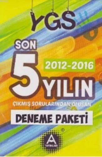 YGS 5 Yılın Çıkmış Sorularından Oluşan Deneme Pakeri 2012 2016