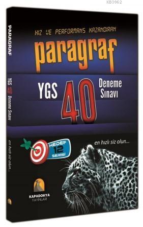 YGS Paragraf 40 Deneme Sınavı 2015