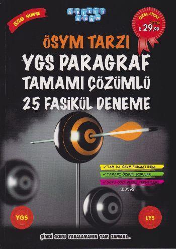 YGS Paragraf Tamamı Çözümlü 25 Fasikül Deneme