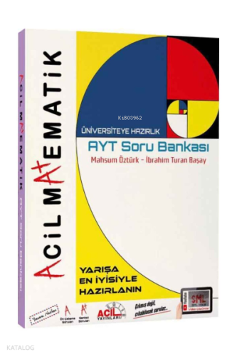 Yks Ayt Acil Soru Bankası Matematik