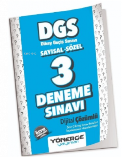 Yönerge 2023 DGS 3 Deneme Çözümlü
