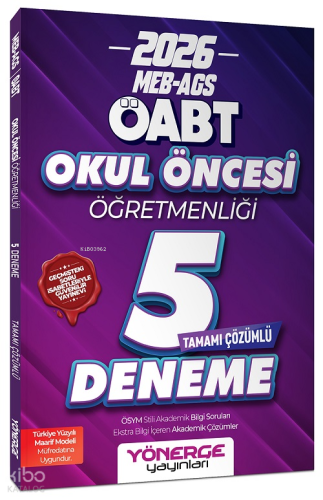 Yönerge 2026 ÖABT MEB-AGS Okul Öncesi Öğretmenliği 5 Deneme Çözümlü