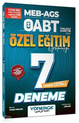 Yönerge ÖABT MEB - AGS Özel Eğitim Öğretmenliği 7 Deneme Çözümlü