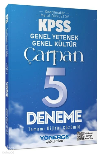 Yönerge Yayınları KPSS Genel Yetenek Genel Kültür Çarpan 5 Deneme Çözümlü