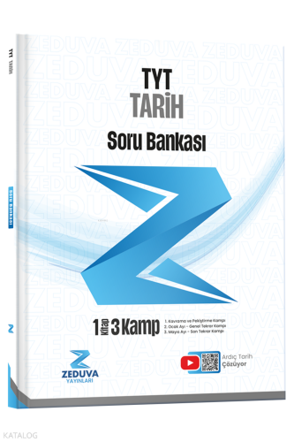 Zeduva Yayınları Ardıç Tarih TYT Tarih 1 Kitap 3 Kamp Soru Bankası