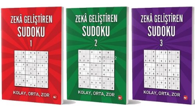 Zeka Geliştiren Sudoku Seti (3 Kitap Takım)