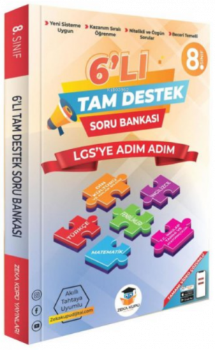 Zeka Küpü 6'Lı Tam Destek(Tüm Dersler) Soru Bankası