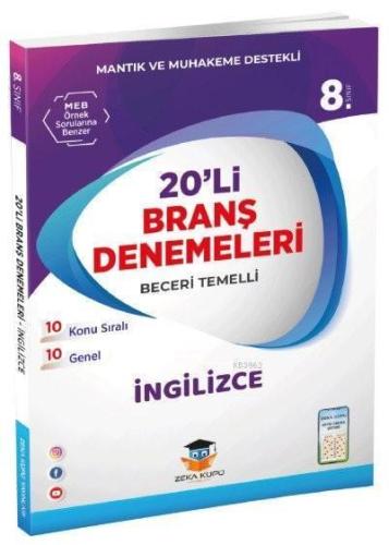 Zeka Küpü Yayınları 8. Sınıf LGS İngilizce 20 li Branş Denemeleri Zeka