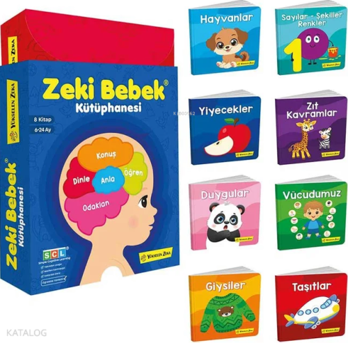 Zeki Bebek Kütüphanesi (8 Kitap) (6-24 Ay)