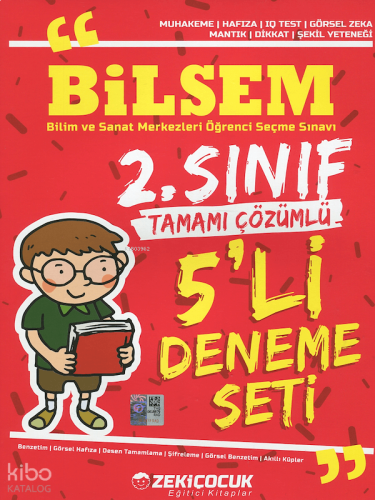 Zeki Çocuk 2. Sınıf Bilsem 5'li Deneme Seti